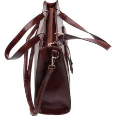 Torebka damska shopper na ramię miejski pojemny BROWN