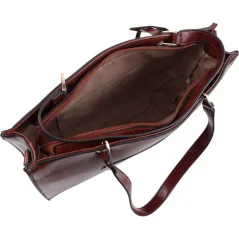 Torebka damska shopper na ramię miejski pojemny BROWN