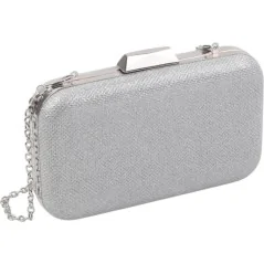 Kopertówki damskie wizytowe pojemne eleganckie SILVER