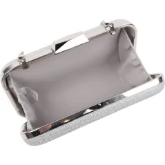 Kopertówki damskie wizytowe pojemne eleganckie SILVER