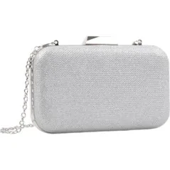 Kopertówki damskie wizytowe pojemne eleganckie SILVER