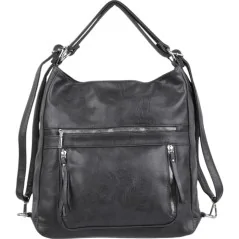 Torebka damska shopper na ramię miejski pojemny GREY