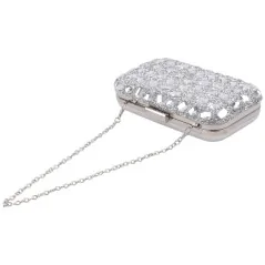 Kopertówki damskie wizytowe pojemne eleganckie SILVER