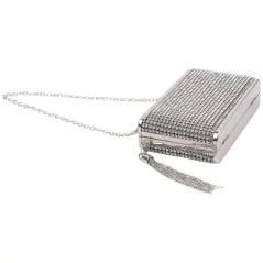 Kopertówki damskie wizytowe pojemne eleganckie SILVER