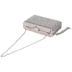 Kopertówki damskie wizytowe pojemne eleganckie SILVER