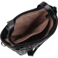 Torebka damska shopper na ramię miejski pojemny BLACK