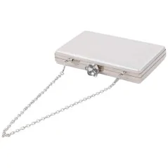 Kopertówki damskie wizytowe pojemne eleganckie SILVER