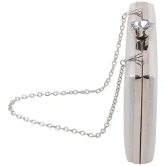 Kopertówki damskie wizytowe pojemne eleganckie SILVER