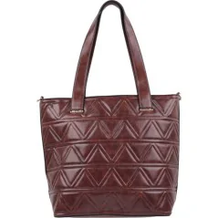 Torebka damska shopper na ramię miejski pojemny BROWN
