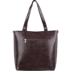 Torebka damska shopper na ramię miejski pojemny COFFEE