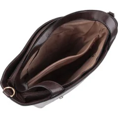 Torebka damska shopper na ramię miejski pojemny COFFEE