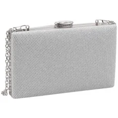 Kopertówki damskie wizytowe pojemne eleganckie SILVER