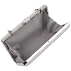 Kopertówki damskie wizytowe pojemne eleganckie SILVER