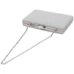 Kopertówki damskie wizytowe pojemne eleganckie SILVER
