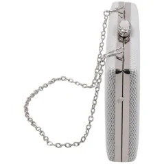 Kopertówki damskie wizytowe pojemne eleganckie SILVER
