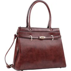 Torebka damska shopper na ramię miejski pojemny BROWN