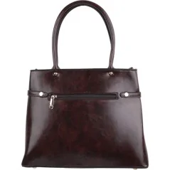 Torebka damska shopper na ramię miejski pojemny COFFEE