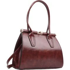 Torebka damska shopper na ramię miejski pojemny BROWN