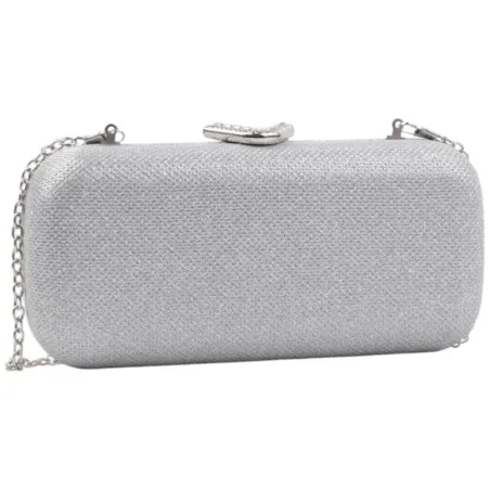 Kopertówki damskie wizytowe pojemne eleganckie SILVER