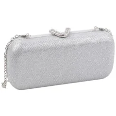 Kopertówki damskie wizytowe pojemne eleganckie SILVER