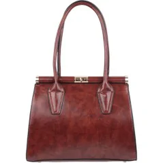 Torebka damska shopper na ramię miejski pojemny BROWN