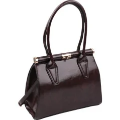 Torebka damska shopper na ramię miejski pojemny COFFEE