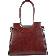 Torebka damska shopper na ramię miejski pojemny BROWN