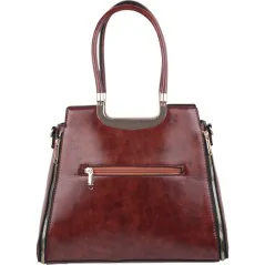 Torebka damska shopper na ramię miejski pojemny BROWN