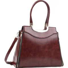 Torebka damska shopper na ramię miejski pojemny BROWN