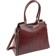 Torebka damska shopper na ramię miejski pojemny BROWN