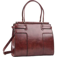 Torebka damska shopper na ramię miejski pojemny BROWN