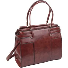 Torebka damska shopper na ramię miejski pojemny BROWN