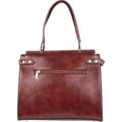 Torebka damska shopper na ramię miejski pojemny BROWN