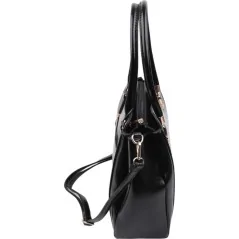 Torebka damska shopper na ramię miejski pojemny BLACK
