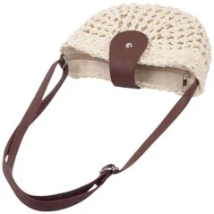 Torebka plażowa słomiana pojemna słomkowa BEIGE