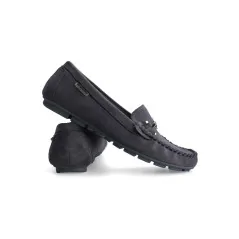 Mokasyny buty damskie ciemno szare 2 Sylvestre
