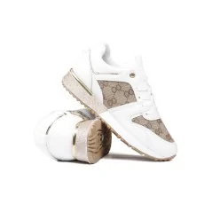 buty damskie sportowe sneakersy biało złote 2 Kolya