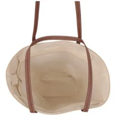 Torebka plażowa słomiana pojemna słomkowa BEIGE