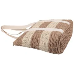 Torebka damska shopper na ramię słomiana