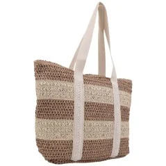Torebka damska shopper na ramię słomiana