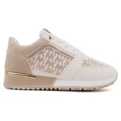Sneakersy BUTY SPORTOWE DAMSKIE LEKKIE biało beżowe 4 Eurico