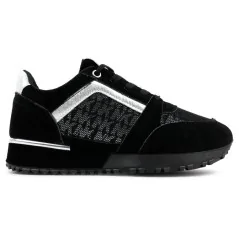 Sneakersy BUTY SPORTOWE DAMSKIE LEKKIE czarno srebrne 6 Eurico