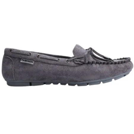 Mokasyny szare buty damskie 2 Maxime