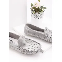 Mokasyny ciemno szare buty damskie 8 Grigor
