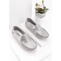 Mokasyny ciemno szare buty damskie 8 Grigor