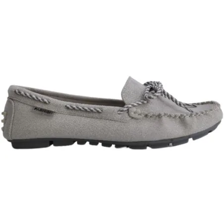 Mokasyny srebrne buty damskie 2 Briant