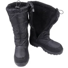Śniegowce BOTKI DAMSKIE OCIEPLANE SOFTSHELL SUWAKI czarne 1 Urien