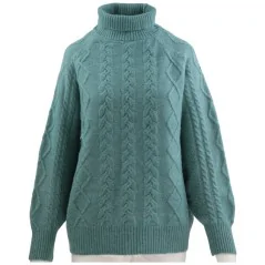 SWETER DAMSKI ELEGANCKI CIEPŁY DAMSKIE SWETRY DŁUGI RĘKAW D.BLUE