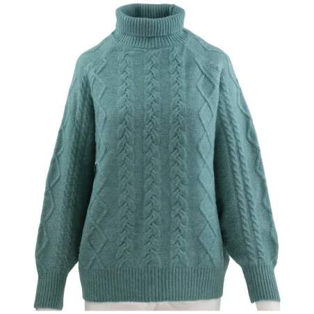 SWETER DAMSKI ELEGANCKI CIEPŁY DAMSKIE SWETRY DŁUGI RĘKAW D.BLUE