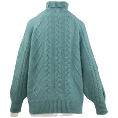 SWETER DAMSKI ELEGANCKI CIEPŁY DAMSKIE SWETRY DŁUGI RĘKAW D.BLUE